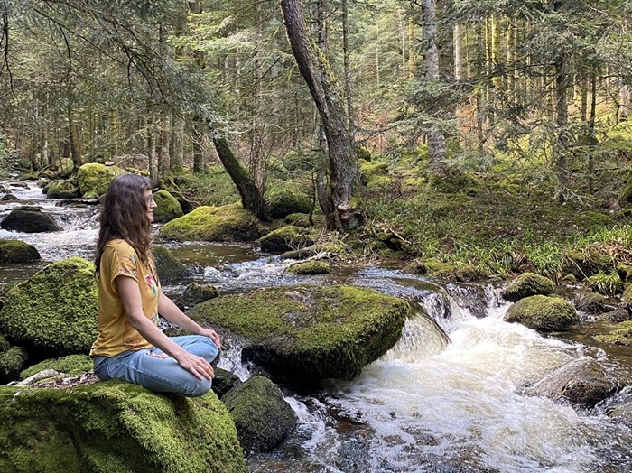stage été yoga méditation pleine conscience nature